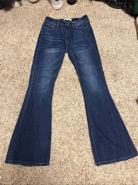 KanCan Dark Blue Flare Jeans